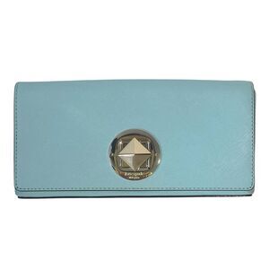 Kate Spade Newbury Lane Keira Clutch Light Blue Evening Purse Saffiano Leather